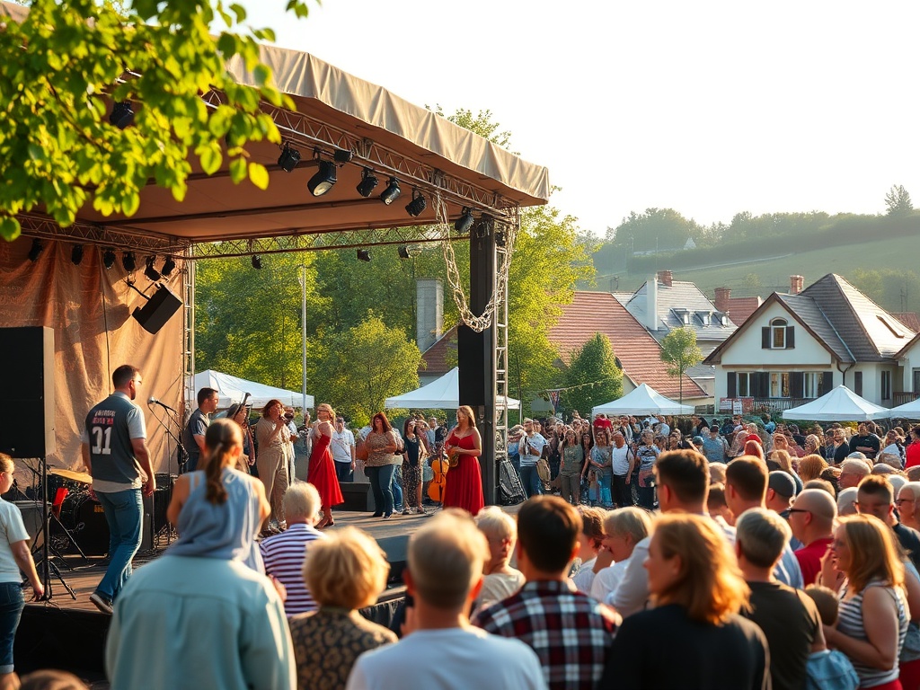 Widok kościoła parafialnego w Górowie Iławeckim w czasie Wielkiego Tygodnia, dekorowany palmami wielkanocnymi